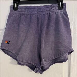Aviator Nation Lavender High Waist Shorts